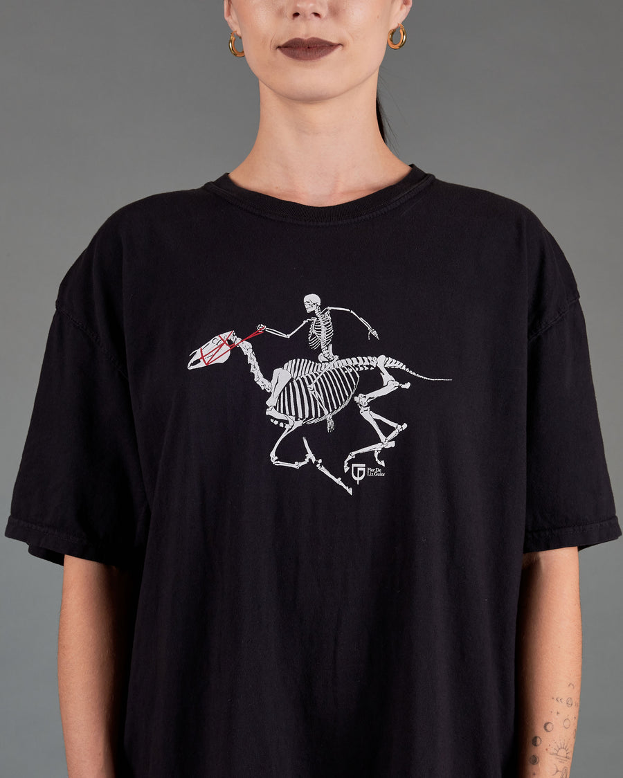 Skeleton Rider Print Shirt