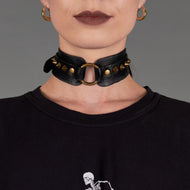 Studded Leather Collar
